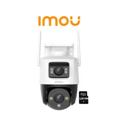 IMOU - Cámara Vigilancia CRUISER DUAL 3MP + 3MP 360° Noche Color +SD128GB