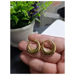 GENERICO - Hermosas Argollas Luna - Chunky Lisas