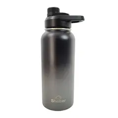 SHELTER - Sport Bottle Gradient Black 946ml 32oz de Acero Inoxidable