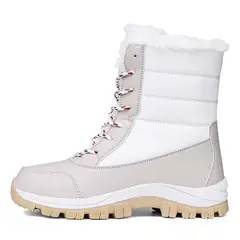SHANDIAN - Botas mujer con chiporro Invierno Negro