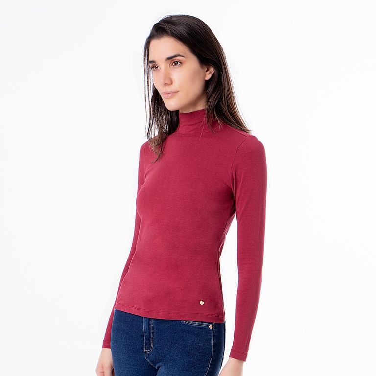Polo Basico Jersey Full Lycra Melisa Mujer