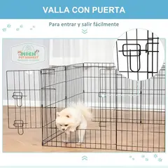 GENERICO - CERCO CORRAL REJA JAULA CORRALITO CASA MASCOTA 60X60CM 6PZAS
