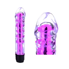 GENERICO - Vibrador jelly potente de 8 velocidades de 18 x 3.3cm