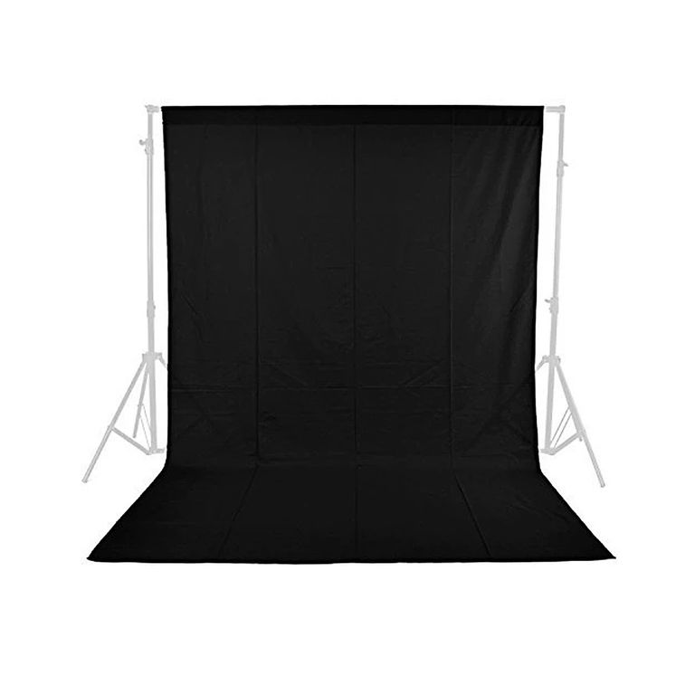 Fondo negro de Tela Muselina 3×6 metros