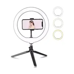 GENERICO - Aro Luz Led 26CM + Mini Tripode para Youtuber TikTok Instagram Zoom