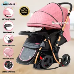 BABY - Coche Mecedora de Lujo «GRAND ROYCE» Pink