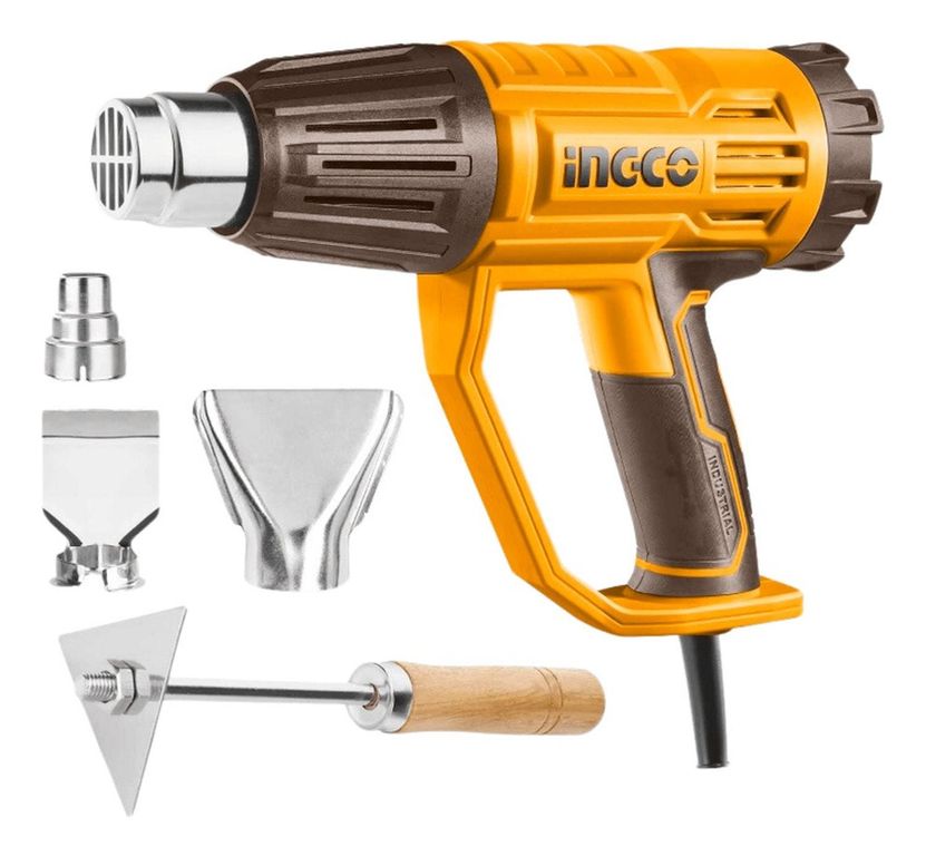 Pistola de Calor INGCO 2000W HG200047 2 Niveles Industrial