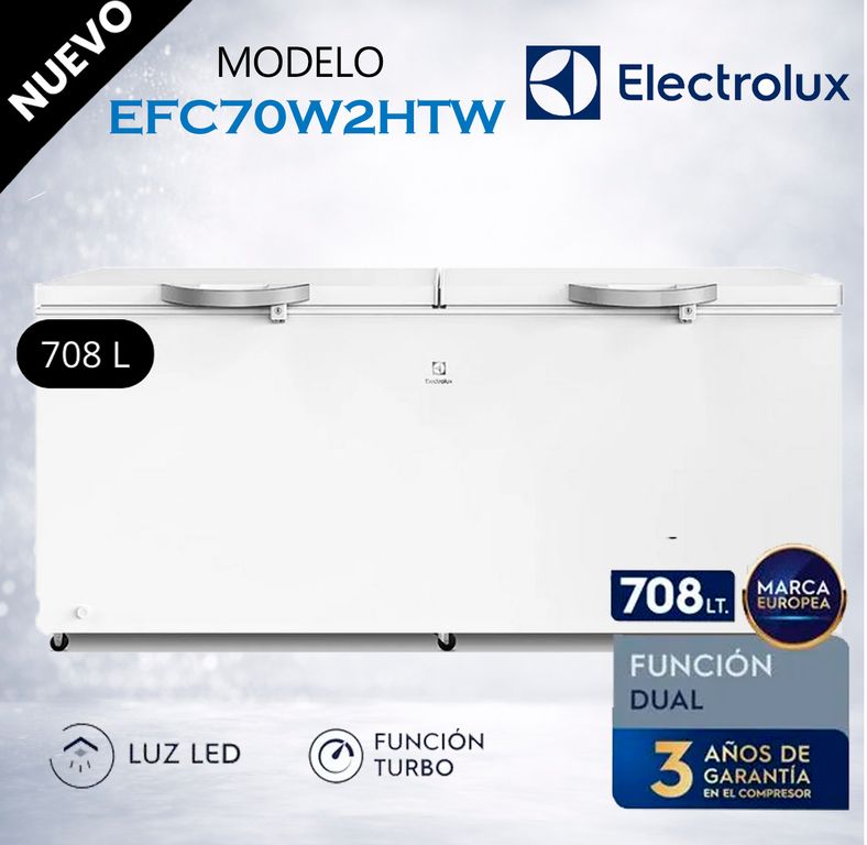 CONGELADORA 708L EFC70W2HTW BLANCO