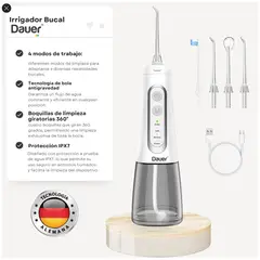 DAUER - Irrigador Bucal Inalámbrico 4 boquillas