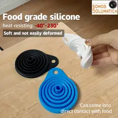 GENERICO - Embudo Plegable - de silicona - Para Cambio de Aceite
