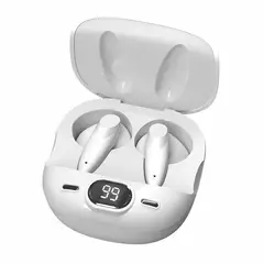 GENERICO - Audífonos color blanco Bluetooth 5.2 hasta 10m