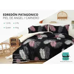 VENEZIA - Set Edredón 1.5 Pz Piel de Ángel con Carnero + Sabanas y Fundas 100 % Calidad