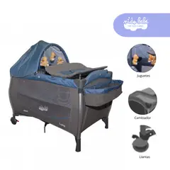 GENERICO - Cuna Corral de bebe Nube Color Azul