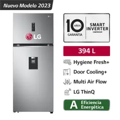 LG - Refrigeradora 394LT Door Cooling GT39SGP1 Plateado