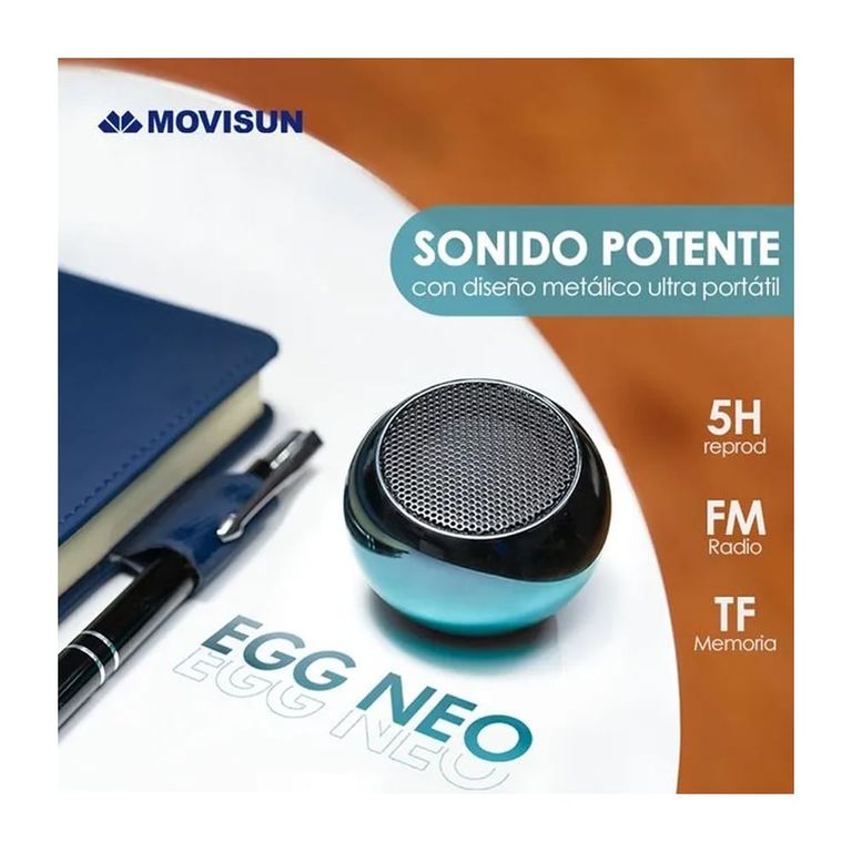 Altavoz Parlante Egg Neo 5 W Bluetooth 5.0 con Radio FM