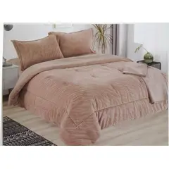 MINGDA - Set de Edredon 2 Pz Skin + Fundas + Sabanas Skin 100% Bambú