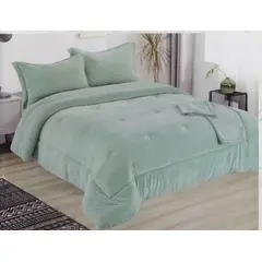 MINGDA - Set de Edredon 2 Pz Skin + Fundas + Sabanas Skin 100% Bambú