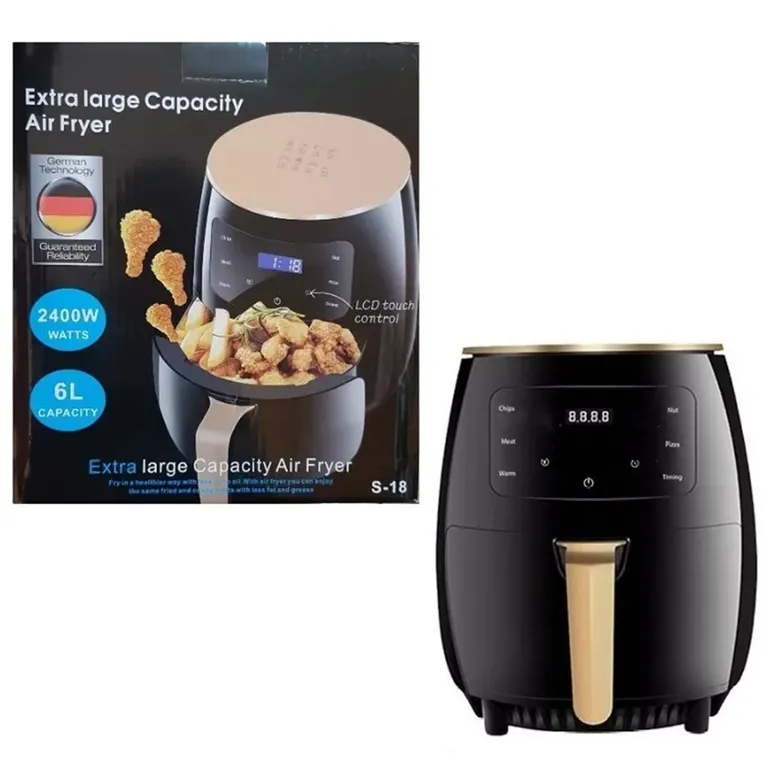 Freidora Aire Airfryer Digital 6L Potencia de 2400W Extra Grande