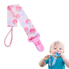 GENERICO - Clip para Chupón de tela Rosado Fresa