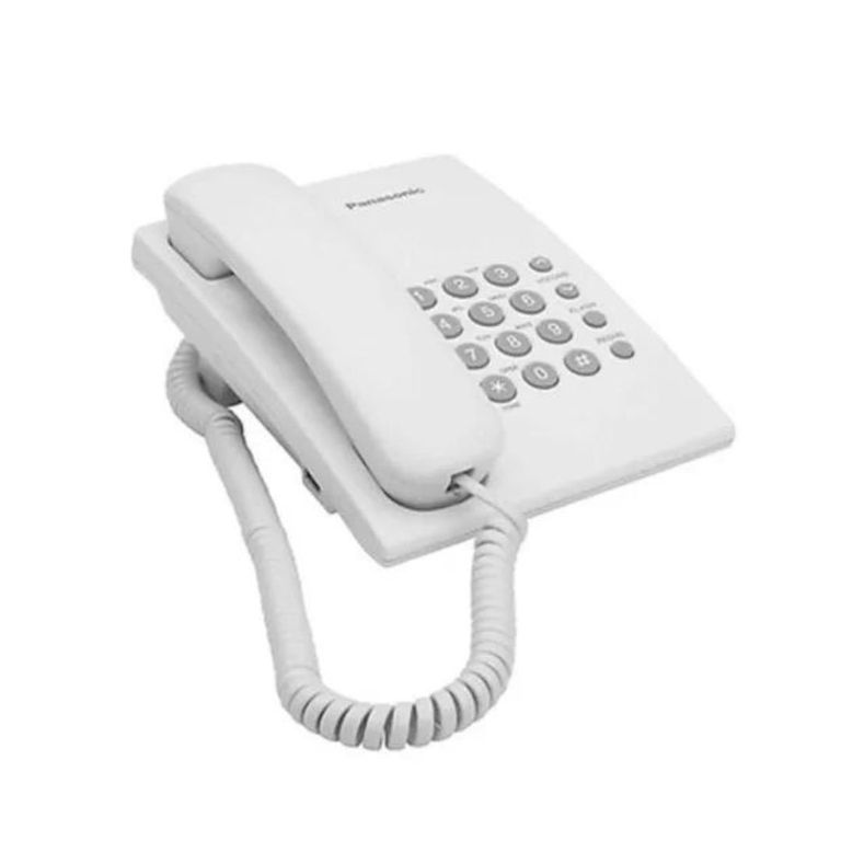TELÉFONO ALÁMBRICO KX-TS500LXW PANASONIC-BLANCO