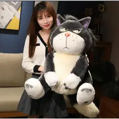 GENERICO - Peluche Gato Lucifer 80cm - Gato Enfadado Cenicienta