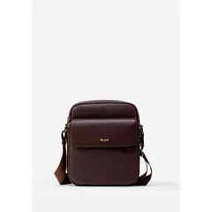 RENZO COSTA - MORRAL DE ESTILO CASUAL EN CUERO GRABADO