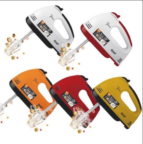 Batidor de huevos eléctrico para masa de pasteles -Blanco