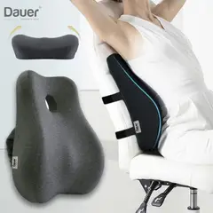 DAUER - Cojin Lumbar 3D Ergonomico Respaldo de Espalda Curva Anatomico