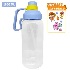 GENERICO - Botella Deportiva Tomatodo 1800 ml con Sticker Celeste
