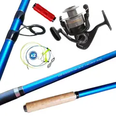 GENERICO - Equipo De Pescar Caña De 3.60 M Con Carrete Okuma 80 Combo