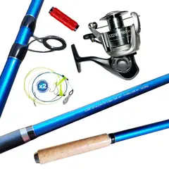 GENERICO - Equipo De Pescar Caña De 3.60 M Con Carrete Okuma 80 Combo