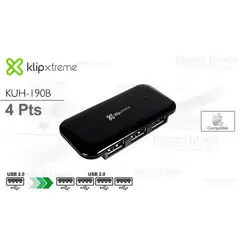 KLIP XTREME - HUB USB 4pt KLIP EXTREME KUH-190B Mini negro