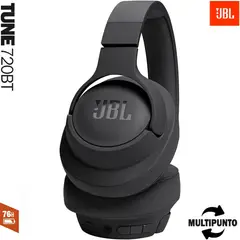 JBL - TUNE 720 BT Audifonos Bluetooth Wireless Pure Bass Negro