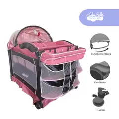 BABY KITS - Cuna Corral de bebe Verona Color Rosado