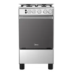 MIDEA - COCINA DE PIE A GAS 4 HORNILLAS SILVER - MGS20F0LJAGG-PE