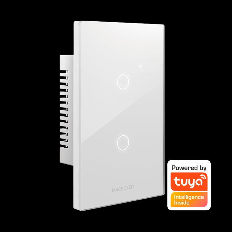 Interruptor Doble Inteligente MACROLED Wifi Smart Alexa Google Home