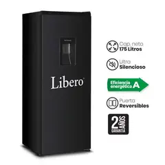 LIBERO - Refrigeradora LROD-190DFIWN 175L Negro.