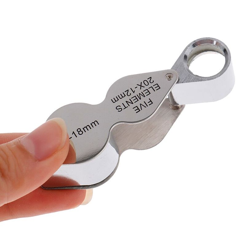 Lupa doble lente 10x 18mm y 20x 12mm Lupa Geologica