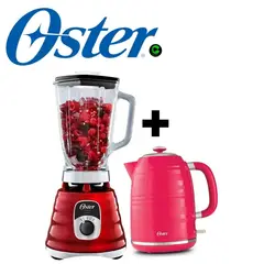 OSTER - COMBO LICUADORA BLST4126R 053 Y HERVIDOR SANDIA
