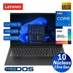 LENOVO - Laptop 156 FHD Core i7-1355U 16GB RAM 512GB SSD V15 G4 IRU 83A100ERLM