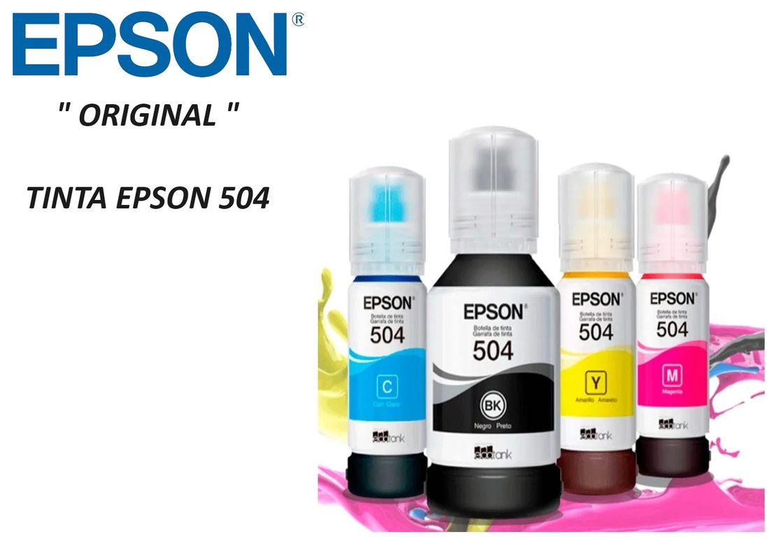KIT TINTA 504 cyan,yelow magenta negro tinta para L4260