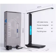 GENERICO - LAMPARA LED DE ESCRITORIO CON CARGADOR INALAMBRICO