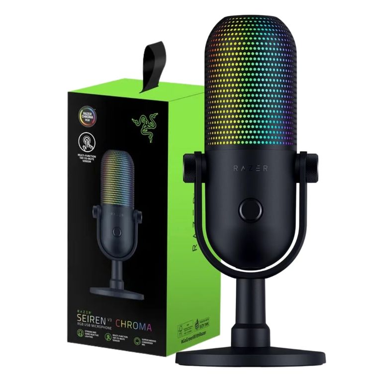 Micrófono Seiren V3 Chroma RGB USB Supercardioide