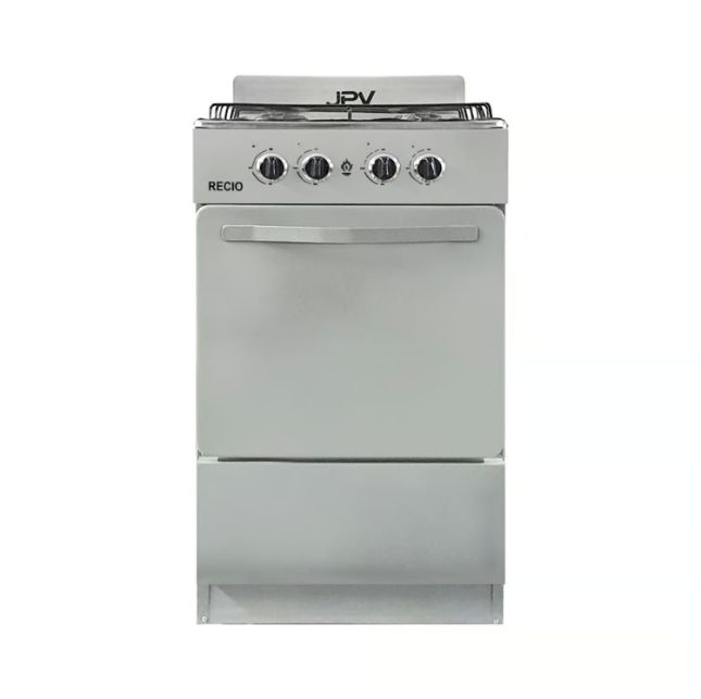 COCINA DE PIE A GAS 4 HORNILLAS CROMA - RECIO