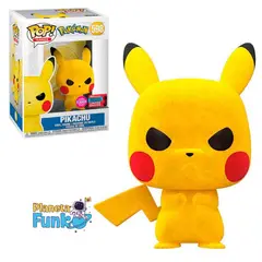 FUNKO - PIKACHU GRUMPY POKEMON POP FLOCKED