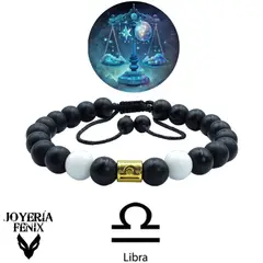 JOYERIA FENIX - Pulsera Zodiacal Piedra Natural 8mm - Joyería Fénix