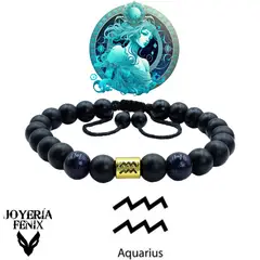 JOYERIA FENIX - Pulsera Zodiacal Piedra Natural 8mm - Joyería Fénix