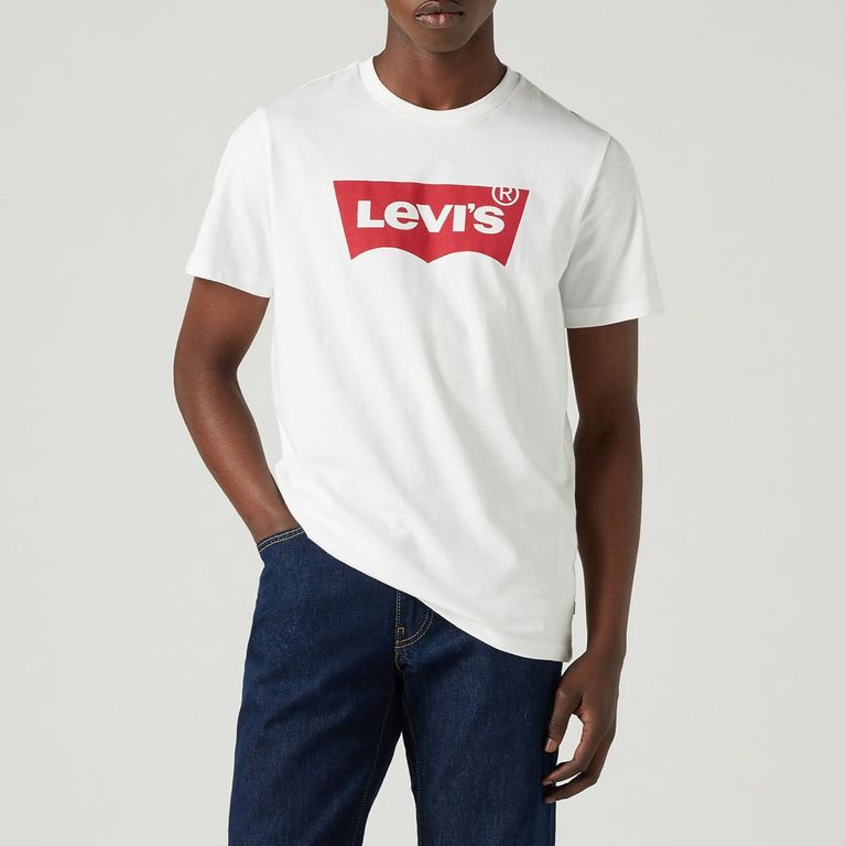 Polo Hombre Lisa Logo Blanco