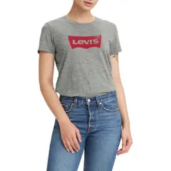 LEVIS - Polo Mujer Lisa Logo Batwing Gris