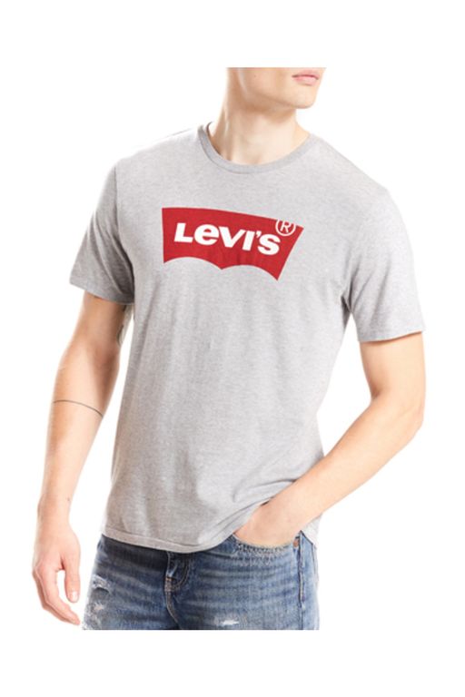 Polo Hombre Lisa Logo Gris